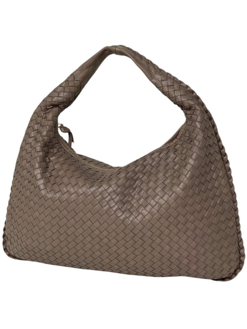 Bottega Veneta Shoulder Bag Intrecciato Hobo Leather Brown